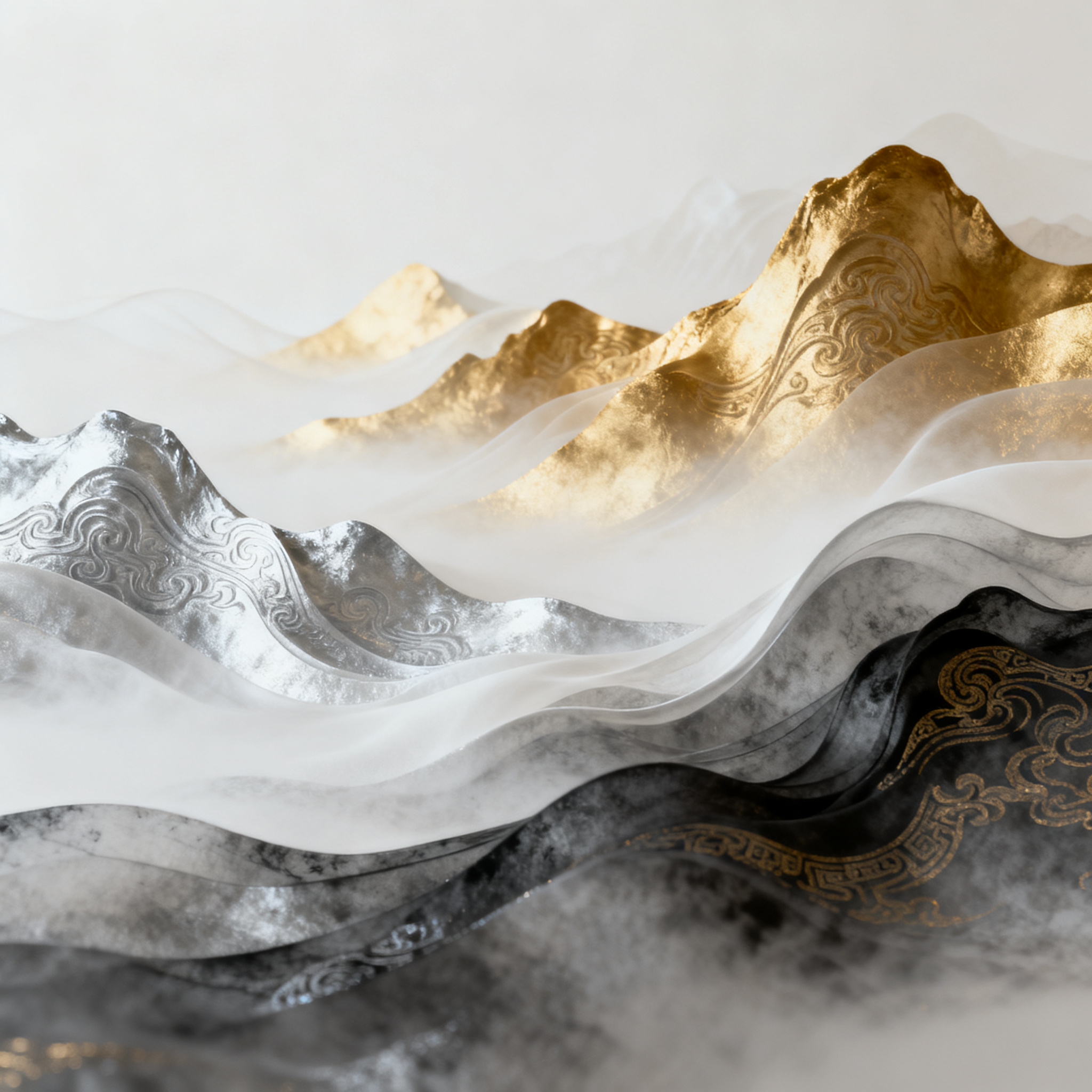 Gold and silver waves — iPS-X, a next-generation beauty brand wearing prestige and narrative