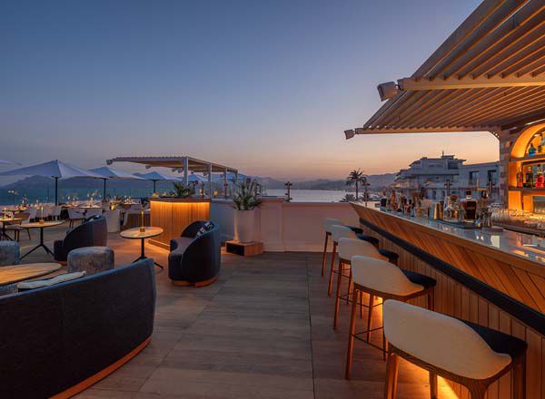 Palm Beach Terrace — An exclusive bar terrace overlooking the Bay of Cannes